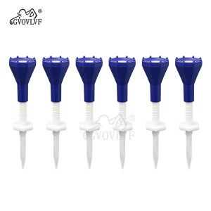 Golf Ball Nail Limit Ball Tee Adjustable Height 6 PCs Soft Silicone Head Guard Bar Header Seat Supplies