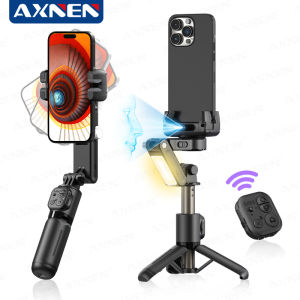 AXNEN AI Gimbal Q19 Bộ Ổn Định Cầm Tay Với Chân Máy Để Bàn 360 Độ Theo Dõi Khuôn Mặt Thông Minh Gậy Selfie Cho iPhone Xiaomi Huawei - Đen