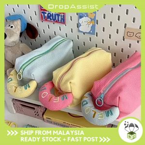 DROPASSIST 2013 READY STOCK Macaroni Color Portable Student Pencil Case Stationery Storage Bag Cute Cartoon Pensel Box
