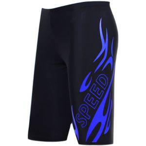 Mens Swimwear Adult Comfortable Fashionable Long Legs Printed Plus Size Anti-Awkward Elastic Male Swimwear