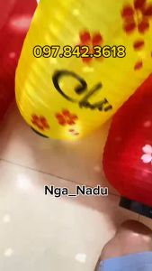 Sét 4 đèn lồng Chúc mừng năm mới - Kính Chào Quý khách trang trí Tết nhà hàng khai trương nhà Chùa khu du lịch Lễ hội ngoài trời (lantern