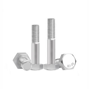 M6 Extra Long Hex Head Bolt 304 Stainless Steel Half Threaded External Hex Screw 9/10/20Pcs Household Fastener