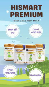 [Mua Hismart Tặng Bỉm Dino] Sữa Hismart Premium Cho Bé Tăng Cân Khỏe Mạnh Số 1234 (Date 04/2026)