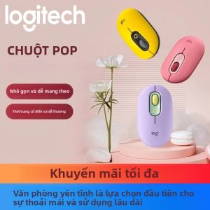 Chuột Logitech POP 1000 DPI Công Nghệ SilentTouch Không Dây Bluetooth Tương Thích Với Windows/macOS/Chrome OS 90% Tiếng Ồn Khi Bấm Chuột Thấp Hơn
