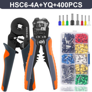 WOZOBUY Crimper Cable Cutter Adjustable Automatic Wire Stripper Multifunctional Stripping Crimping Pliers Terminal Hand Tool