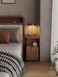 DONGMU | Narrow Lockable Bedside Cabinet 30cm