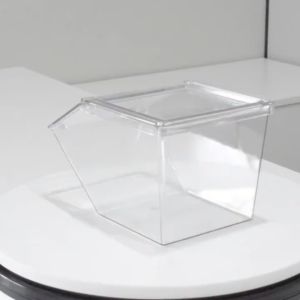 Acrylic Candy Storage Box with Lid for Tea Bags Coffee Capsules Snacks Multi Purpose Store Display Organizer OL