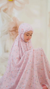 Mukena Anak Remaja Tanggung Rania Resleting Dagu Bahan Rayon Adem Nyaman Motif Terbaru