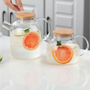 Heat Resistant Large Glass Water Pitcher