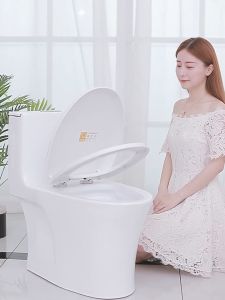 [Cheapest] Thickened Toilet Seat Cover Toilet Bowl Cover Silently Slowly Close Easy to Install