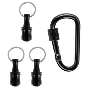 7/4PCS 1/4 Inch Bit Holder Keychain Aluminum Alloy Hex Shank Screwdriver Bit Holder for Impact Driver Drill Bit Extension Bar