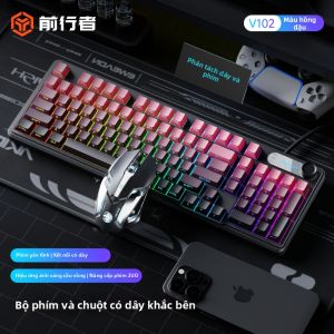 EWEADN | Bộ Bàn Phím Chuột Bluetooth Không Dây Cảm Giác Cơ Học Hoạt Động Yên Tĩnh Thiết Kế Đẹp Đa Năng Cho Gaming & Văn Phòng