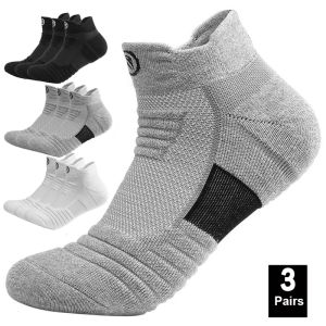 3 Pairs Breathable Mesh Athletic Terry Socks Performance Sports Cycling running Hiking High Elastic
