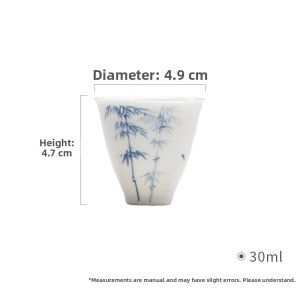 Ceramic Gongfu Tea Cup Hand-painted Underglaze