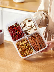 Sealed Spice Storage Box Kitchen Essential Oil Container Eight Corners Sichuan Peppercorns Dried Chilies Cinnamon Stick Holder