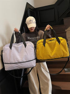 Large Capacity Sports Fitness Bag Travel Bag Yoga Bag Womens Single Shoulder Crossbody Bag Expandable Bag with Logo Printing