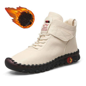 XueChur Bốt Lông Nhung Lông Bốt Da Ngắn Cho Nữ Giày Chỉnh Hình Lông Thú Cho Nữ Bốt Đi Tuyết Chống Nước Mùa Đông Cho Nữ