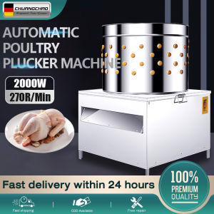 CHUANGCHAO Chicken Plucker Machine Stainless Steel Poultry Plucker 2000w 275r/min Automatic Feather Plucking Machine Chicken Plucker