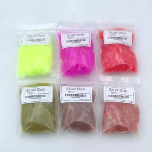 2g/pack Multiple Color Flash Soft Scud Dubbing Nymph Dub Fly Tying Material For Shrimp Nymphs Streamers Trout Flies Lure Making