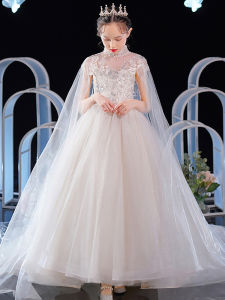 High-end White Princess Dress for Girls