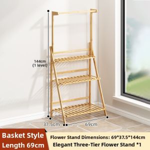 MANHAOSHI | Folding Multi-level Plant Stand