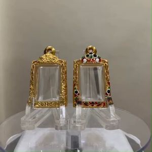 A450-1 ตลับพระ กรอบพระไมครอน สมเด็จเล็ก ขนาดวงใน 2.1*2.9 ซม. ขนาดที่ใส่สวย 1.7*2.5 ซม. หรือขนาดพระที่ใกล้เคียง (สามารถสอบถามทางแชทได้)