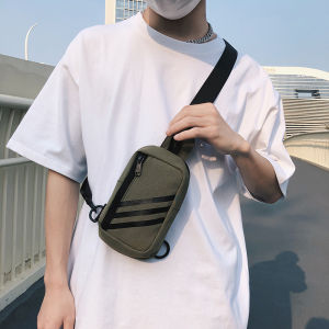 กระเป๋าคาดหน้าอกแบบปรับได้ด้านซ้ายและด้านขวา กระเป๋าใส่โทรศัพท์มือถือแบบลำลองสำหรับผู้ชายและผู้หญิง กระเป๋าสะพายข้างแบบลำลอง