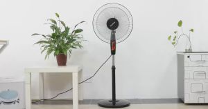 พัดลมตั้งพื้นราคาถูก พัดลมตั้งพื้ 5 ใบพัด Stand Fan Electric Fan พัดลมไฟฟ้า ราคา 3 ระดับ 16 นิ้ว พัดลมเสียงเบา เสียงเงียบ พัดลมตั้งพื้น 5 ใบพัด