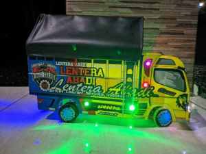 Truk oleng miniatur lentera abadifull lampu terpallampu non terpalterpal non lampunon lampu terpal