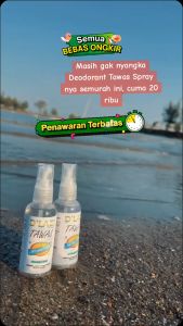 PROMO!!! Paket isi 6 Deodoran Tawas Spray Dlazi 60ml
