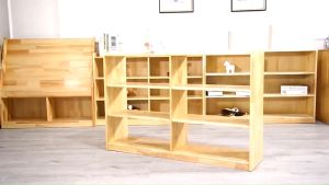 ชั้นวางของอเนกประสงค์ Rubber Wood ชั้นไม้มินิมอล ไม้ยางพารา100% (หนา 2 cm) กันเชื้อรา วางหนังสือ เก็บของได้เยอะ ชั้นไม้ ชั้นวางของ