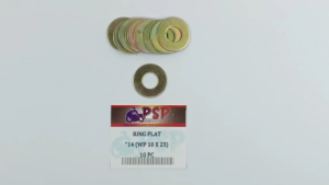 Ring Plat "14 WP 10 X 23 Harga Per Pak Isi 10 PC (PSP) Reng Washer Kunci 14 Diameter 10 mm X 23mm