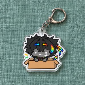 Bandai | for Unstable Universe ParrotX2 FlameFrags SpokeIsHere Wemmbu New Peripheral Acrylic Keychain Q Version Backpack Pendant Gifts