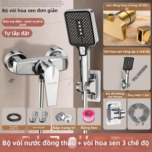YALANDENG | Van Trộn Nước Tắm Bằng Đồng