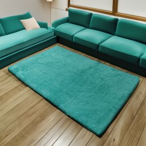 Karpet Bulu Rasfur empuk 120x100x2.5cm busa non anti slip | karpet aesthetic |karpet mewah LP