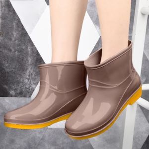 Tsion รองเท้าบูทแฟชั่น พื้นรองเท้ามีกันลื่นน่ารัก รองเท้าหนาแถม ทันใจ สูงอันดับ