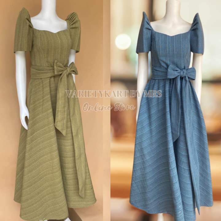 Filipiniana Wrap Ribbon Inabel Dress | Lazada PH