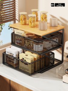 Coffee Machine and Cup Organizer Shelving