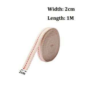 1-4.5m/Roll Kerosene Lamp 10/12/15/20mm Width Wick for Oil Lamp Braided Cotton Wick For Kerosene Lamp Flat Wick