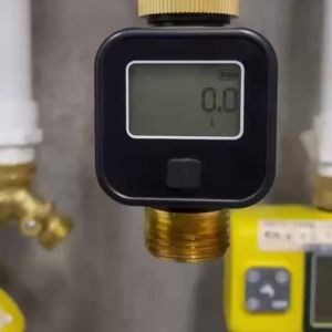 Gaqqee | Máy Đo Lưu Lượng Nước Kỹ Thuật Số Màn Hình LCD Chống Nước IPX6 Có Ren 3/4 Inch Dành Cho Tưới Tiêu Nông Nghiệp Sân Vườn - 4 Chế Độ Đo
