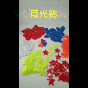 12pcs Car Reflective Sticker Self Adhesive Safety Warning Tape Star Shape For Cars Trucks Motorcycle