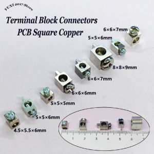 5/10/15PCS PCB Screw Terminals Through Hole Copper Square Solder Board Drive Power Wire Terminal Connector