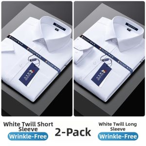 TUCANO | Business Casual Iron-free White Shirt Short Sleeves