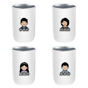 304 Stainless Steel Tooth Glass a Three-Mouth Toothbrush Cup Four-Mouth Cup Kids Toothbrush Cup For Home Good-looking