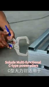 Tang Jepit Catok Kunci Mini Locking Plier C Clamp Swivel Lock 6 inch