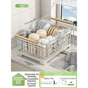youqin | Stainless Steel Dish Rack for Organizing and Draining