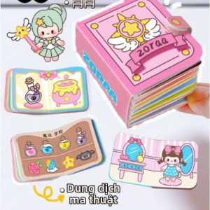 JIEXI | Quyển Sách Đồ Chơi Thay Đồ DIY Mini