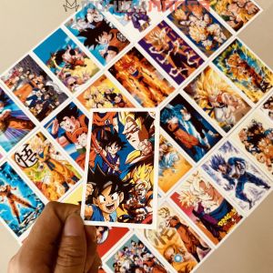 Poster card hộp 30 thẻ truyện Dragon Ball in rất đẹp lomo Bảy Viên Ngọc Rồng Son Goku Vegeta Gohan Gogeta Vegito Broly