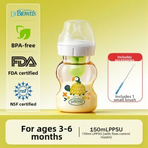 Dr Brown’s Natural Flow | Anti-colic Durable PPSU Infant Feeding Bottle