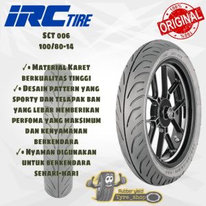 Ban luar IRC SCT006 100/80 ring 14 tubles matic PCX beat vario